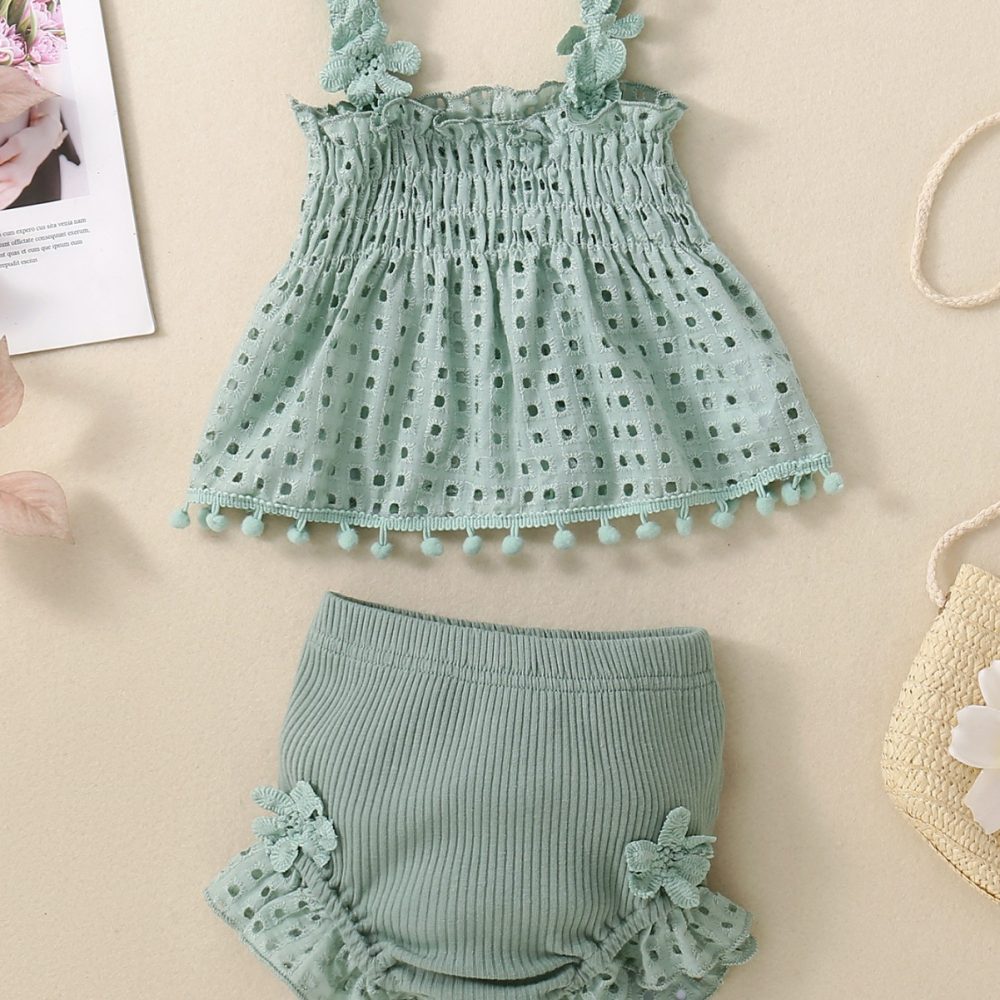 Baby Girl Infant Fashion Two-piece Suit - Image 2