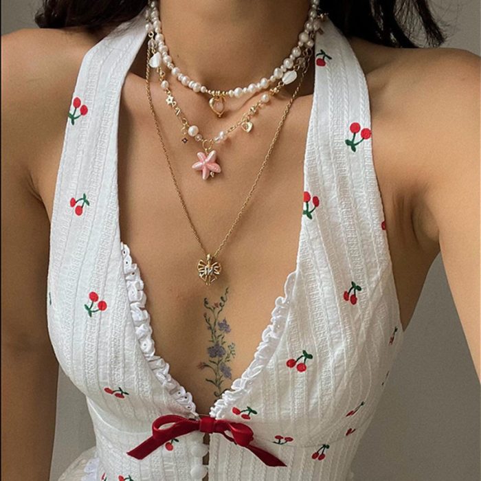 Fashion Women's Wear Simple Deep V Halter Short Top