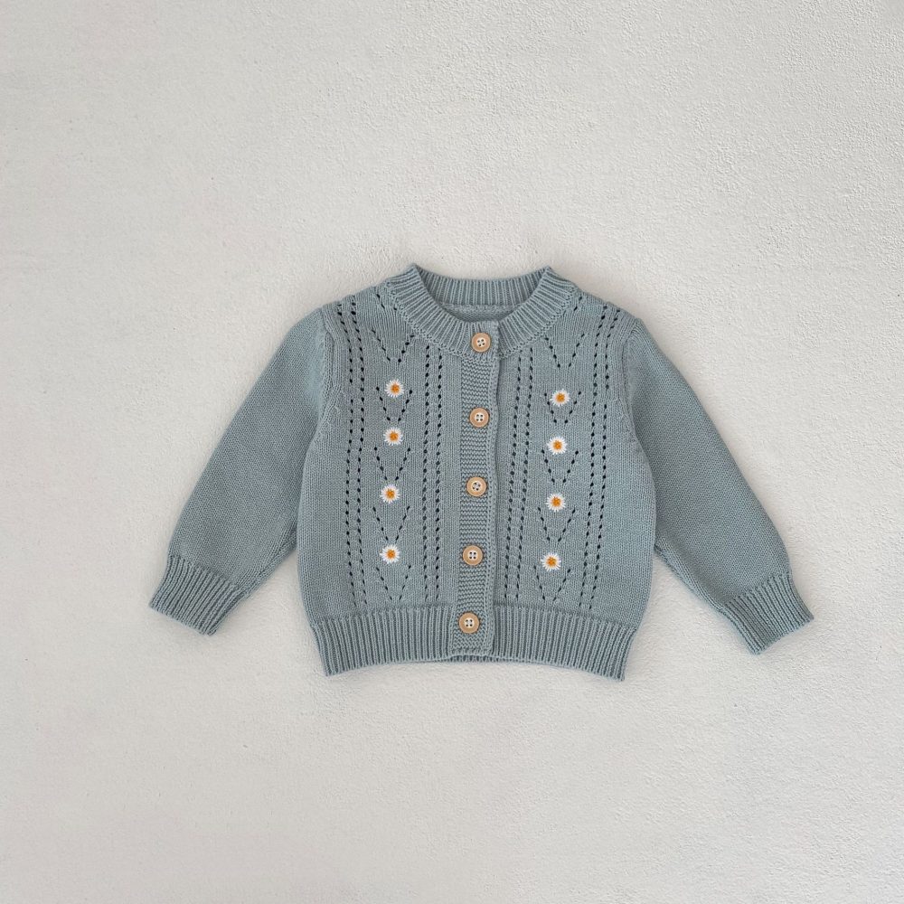 Baby Embroidered Hollow Knitted Coat Knitted Halter Skirt - Image 7