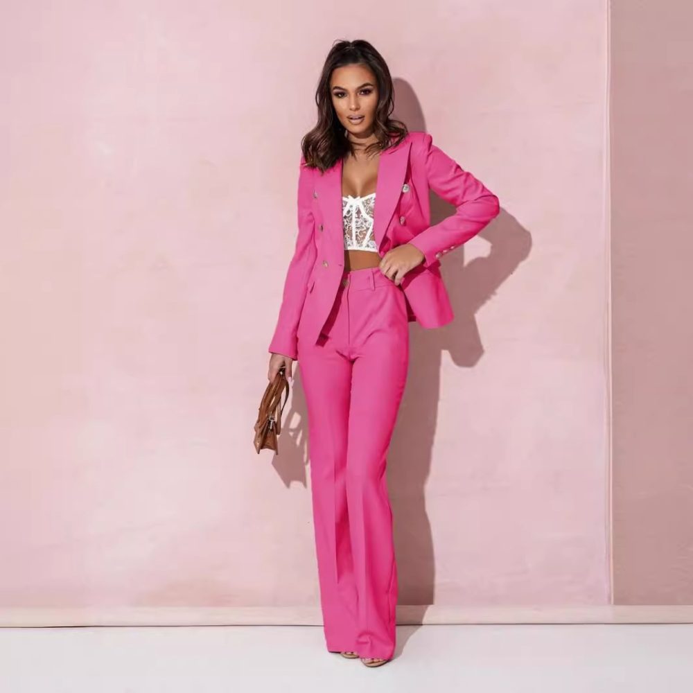 Women's Business Suit Double Breasted Suit - Image 2