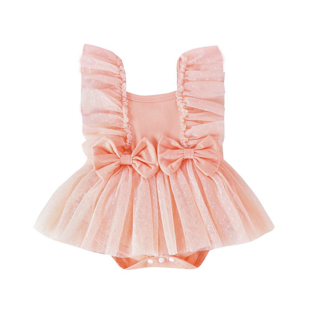 Jumpsuit Baby Net Skirt Princess Poris Dress Baby Skirt Baby Body Pants Jumpsuit - Image 5