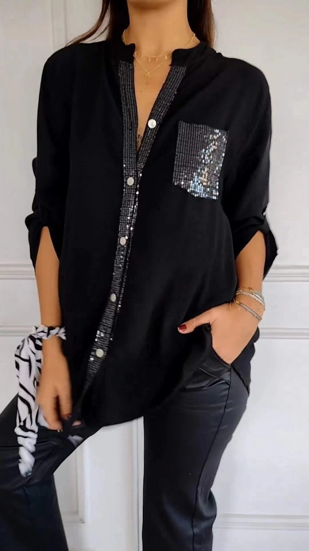 Commute Style Women's Summer Long-sleeve Casual Fashion Shirt - Image 6