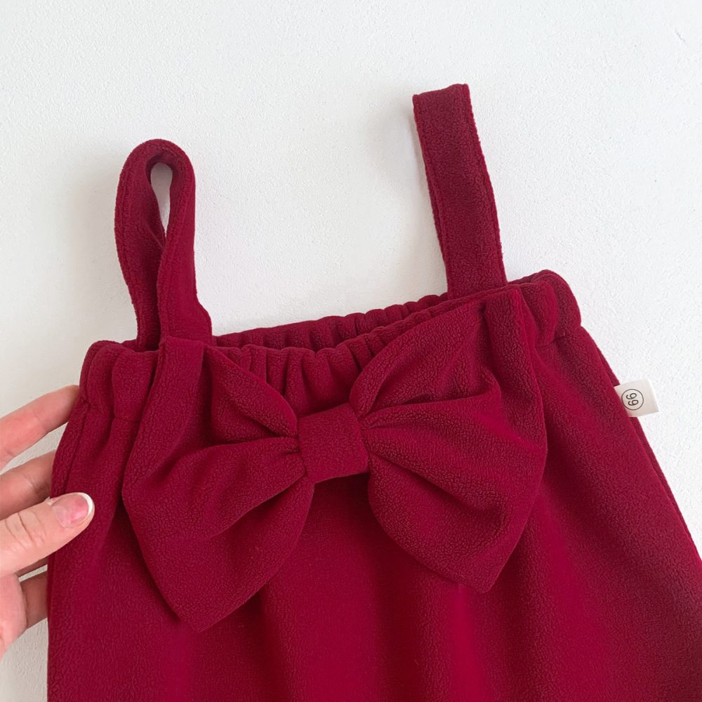 Ins Korean Girls Clothes Autumn Winter Red - Image 4