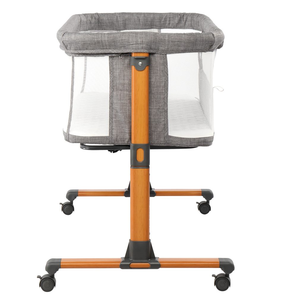 150D Encrypted Cationic Cloth , Grey, Bassinet Bed For Babies - Image 2