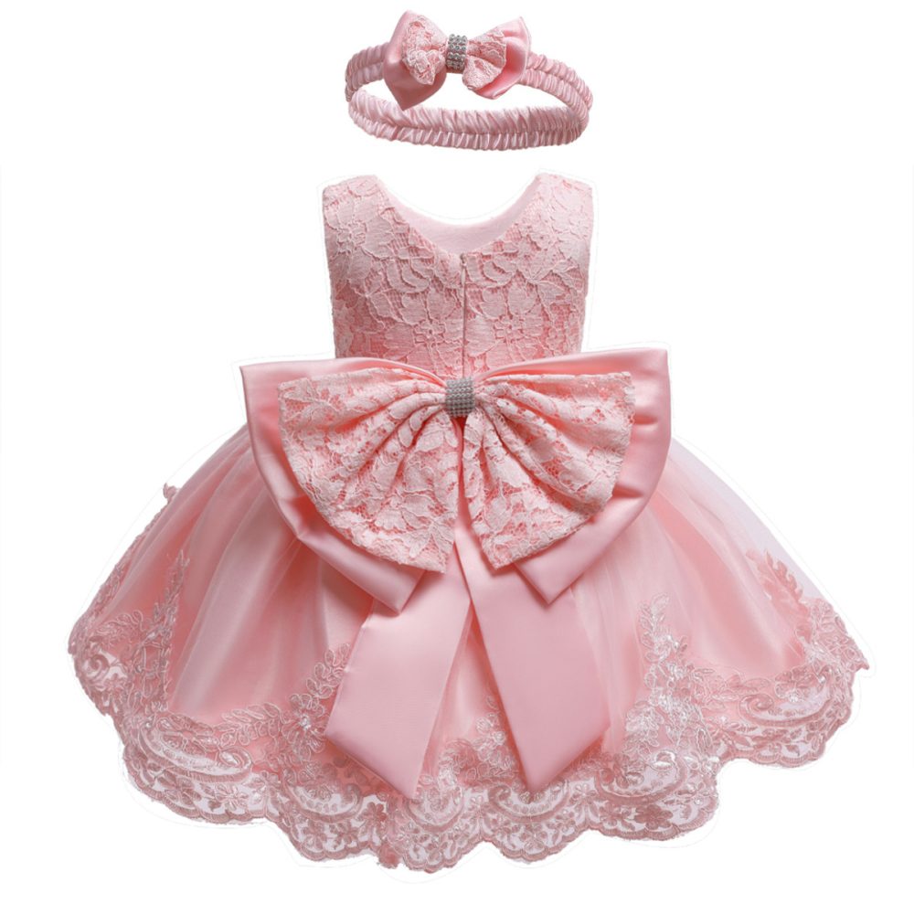 New wedding flower girl holiday celebration dress - Image 3