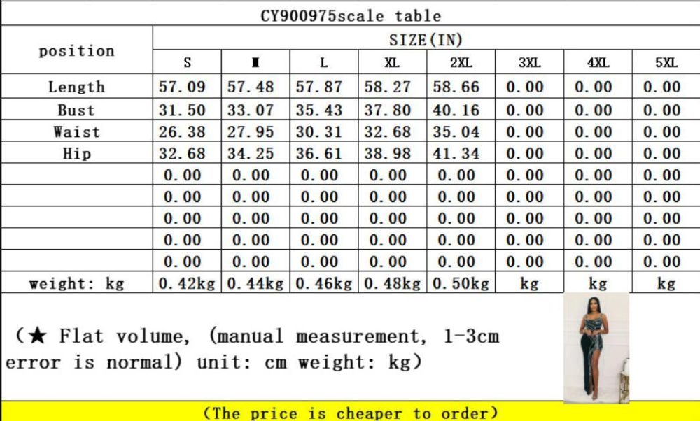 Women's Fashion Suspenders Solid Color Rhinestone High Slit Dress - Image 7