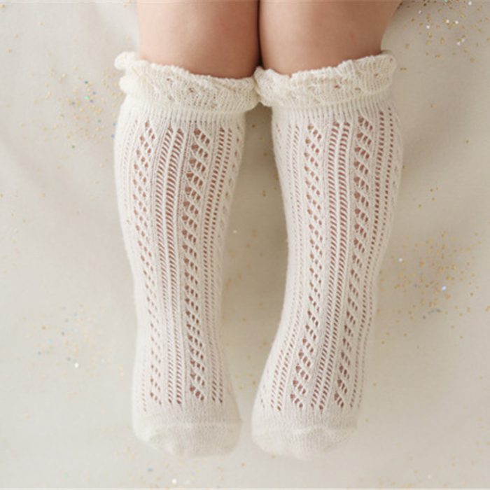 Medium and Small Children's Tube Socks Baby Mesh Mosquito Socks