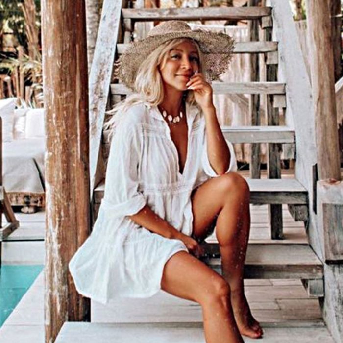 Bikini Sunscreen Short Hedging Beach Skirt Fairy Fan Hot Spring Vacation Seaside Swimsuit