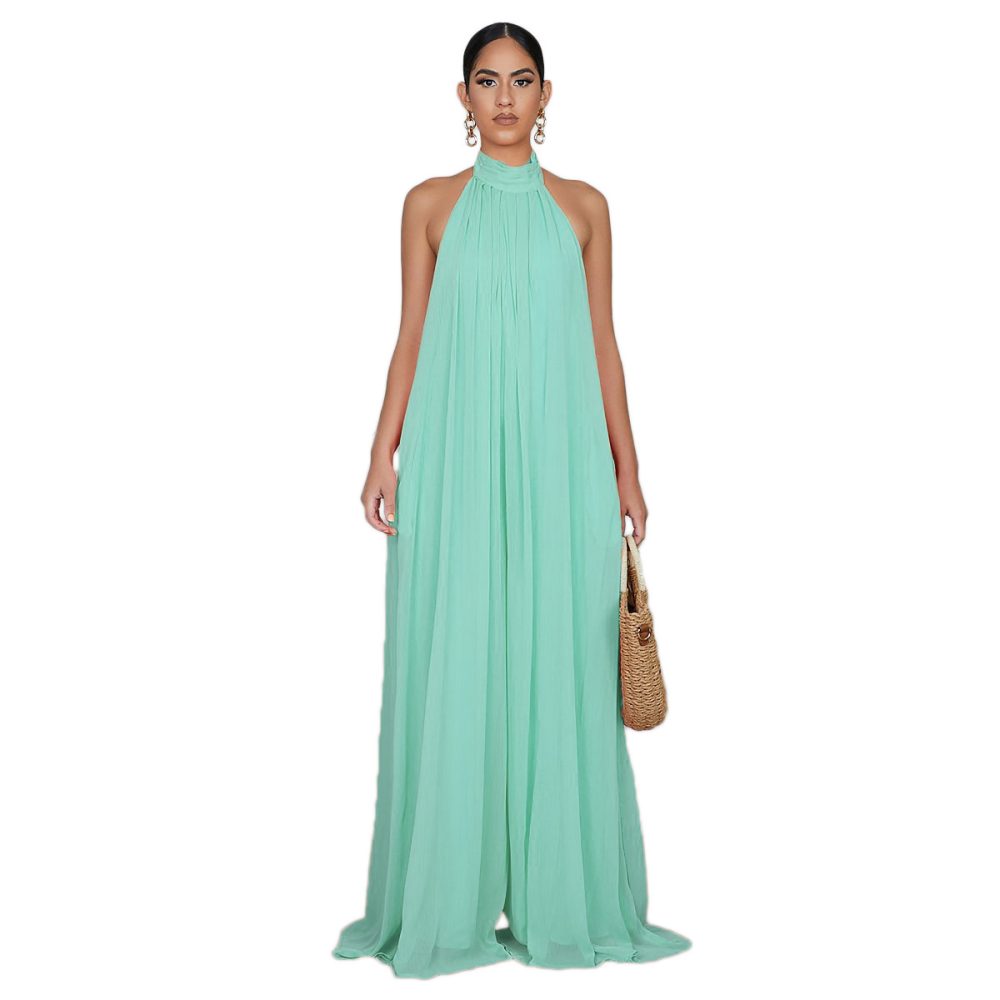 Casual Chiffon Loose Backless Women s Jumpsuit - Image 8