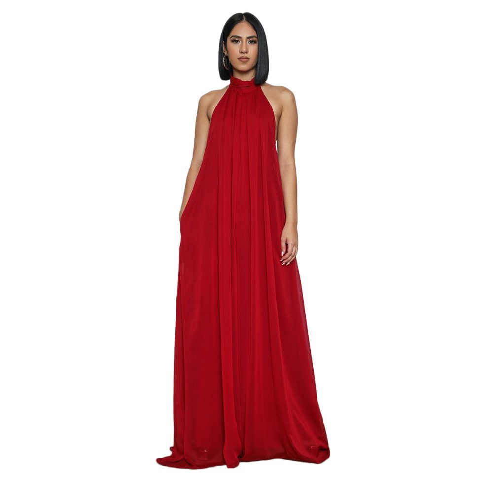 Casual Chiffon Loose Backless Women s Jumpsuit - Image 5