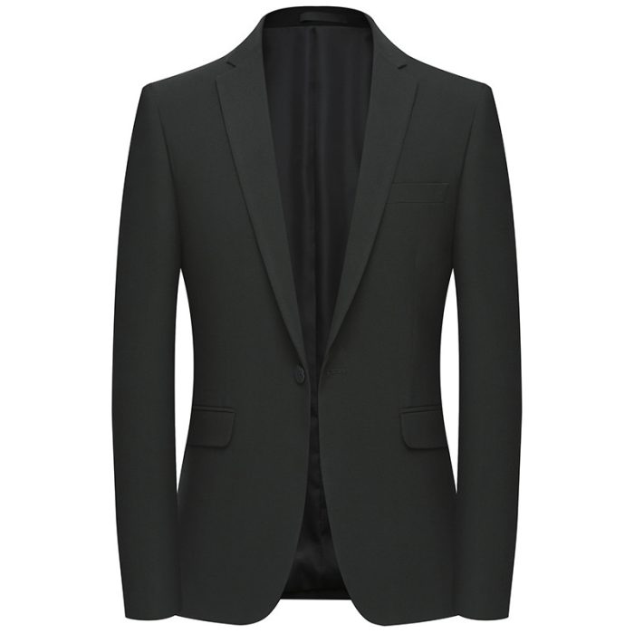 One Button Small Suit Men's Korean Style Slim And Non-Iron Suit