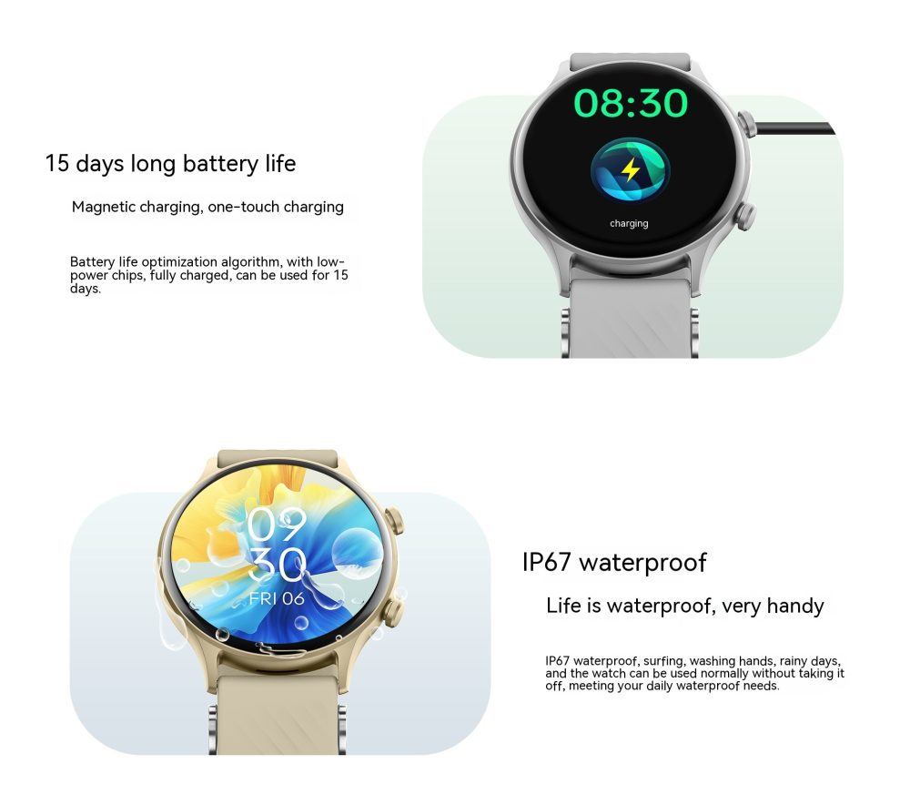 Smart Watch Bracelet True Rate Blood Oxygen Health Monitoring Sports Bluetooth Calling Electronic Watch - Image 10