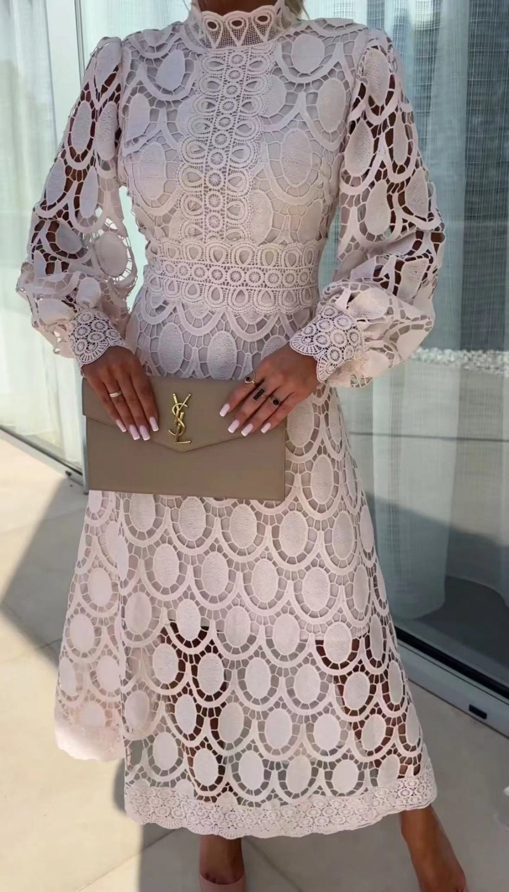 Women's Fashion Long Patchwork Dress - Image 3
