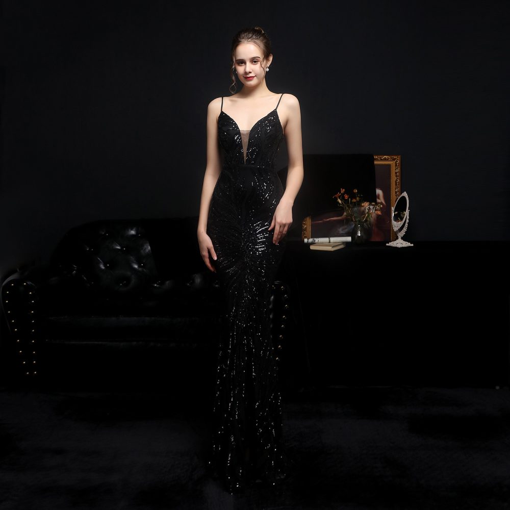 New Sequined Mermaid Evening Dress - Image 2