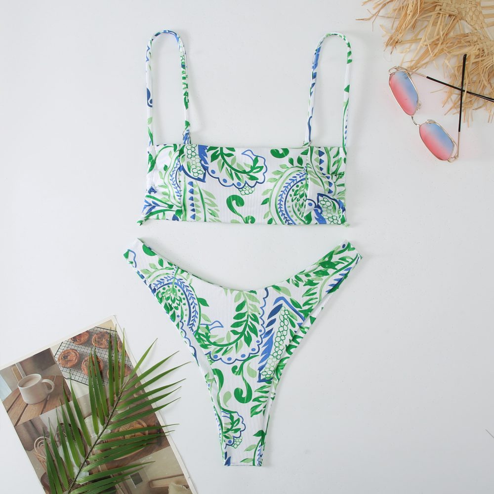 Printed Split Swimsuit European And American Swimsuit - Image 6
