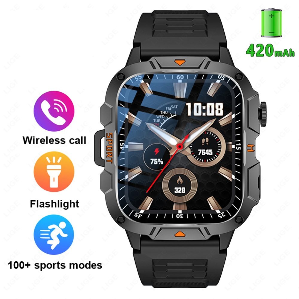 Square Large Screen Multi-function Sports Running Heart Rate Smart Watch - Image 6