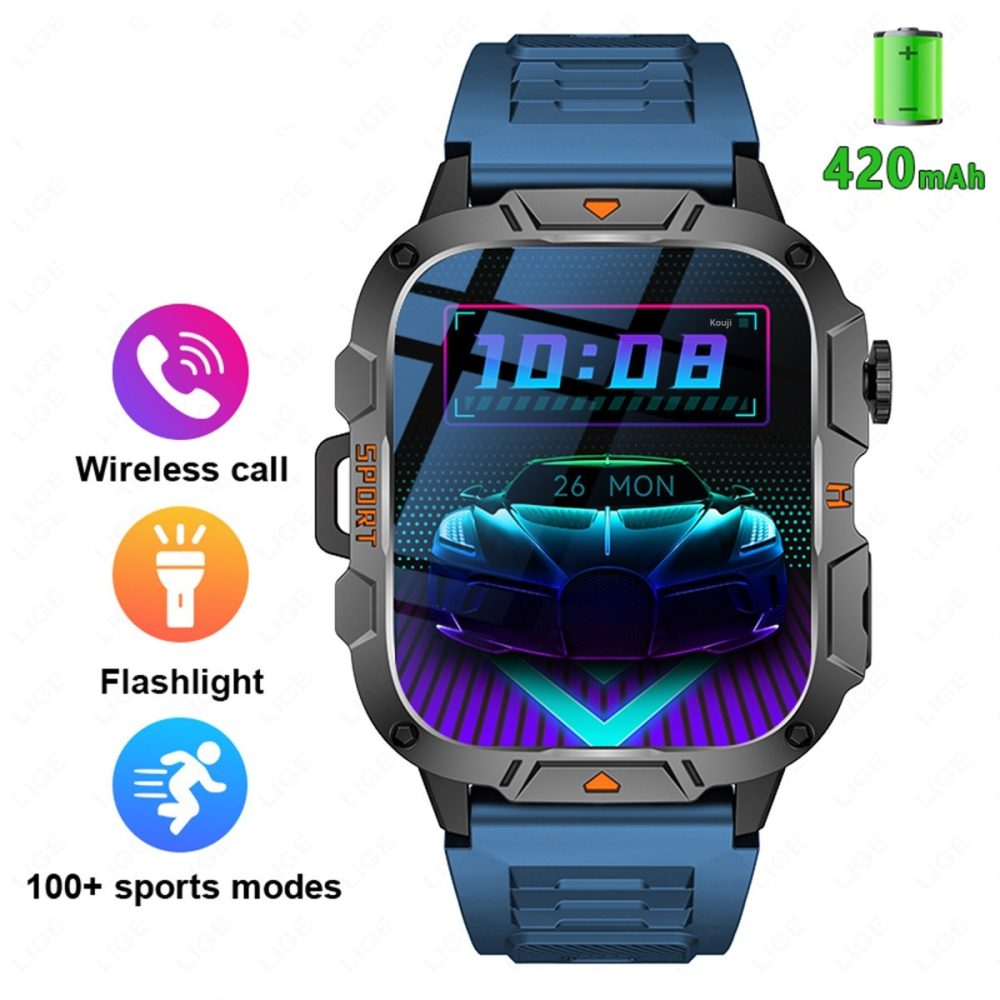 Square Large Screen Multi-function Sports Running Heart Rate Smart Watch - Image 8