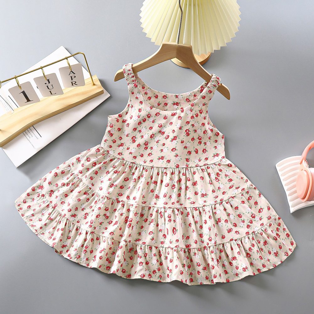 Fashion Personality Children Bourette Dress - Image 4