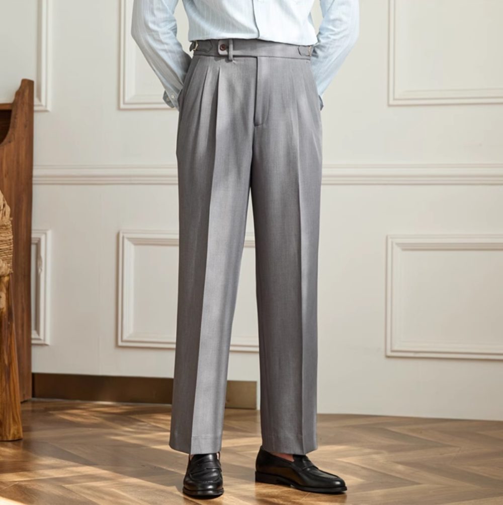 Wide-leg Casual Pants Breathable Non-ironing High Waist Loose Trousers - Image 3