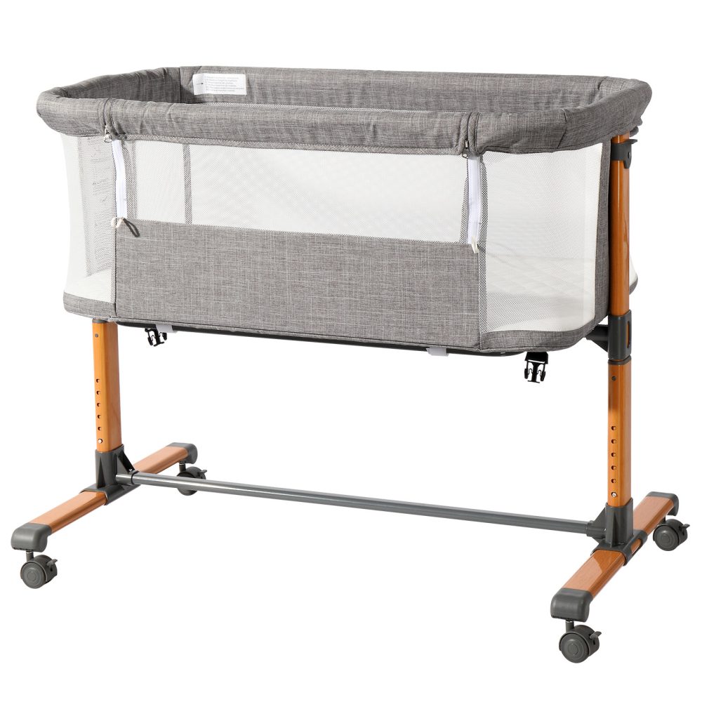 150D Encrypted Cationic Cloth , Grey, Bassinet Bed For Babies - Image 6