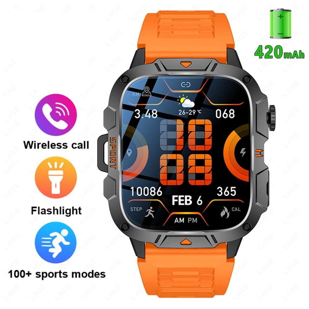 Square Large Screen Multi-function Sports Running Heart Rate Smart Watch - Image 7