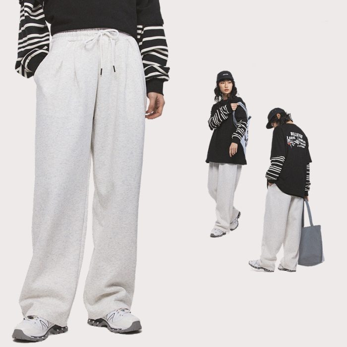 Men's Solid Color Loose Casual Sweatpants