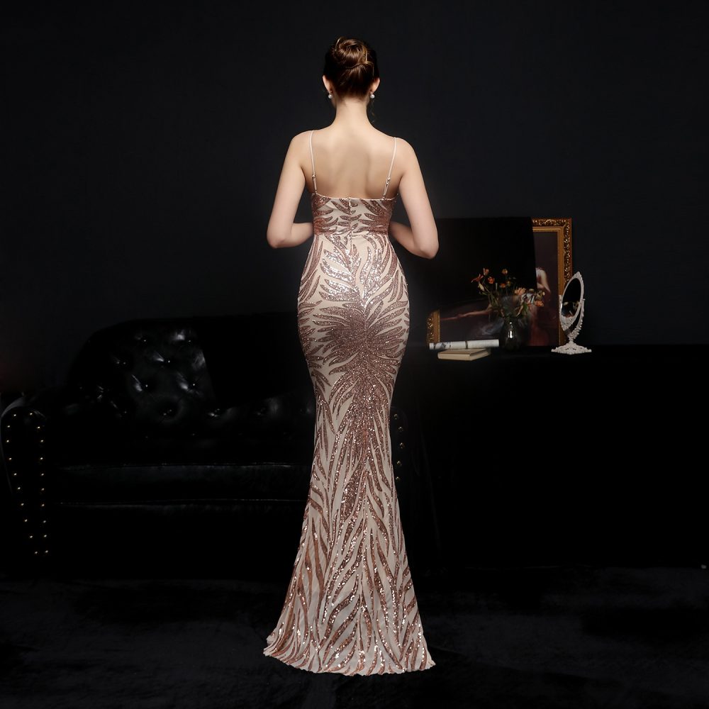 New Sequined Mermaid Evening Dress - Image 5