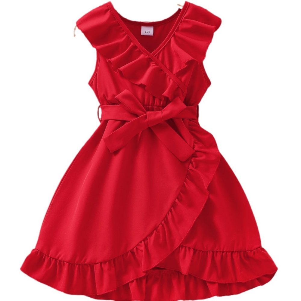 European And American Style Girl Ruffled Dress - Image 5