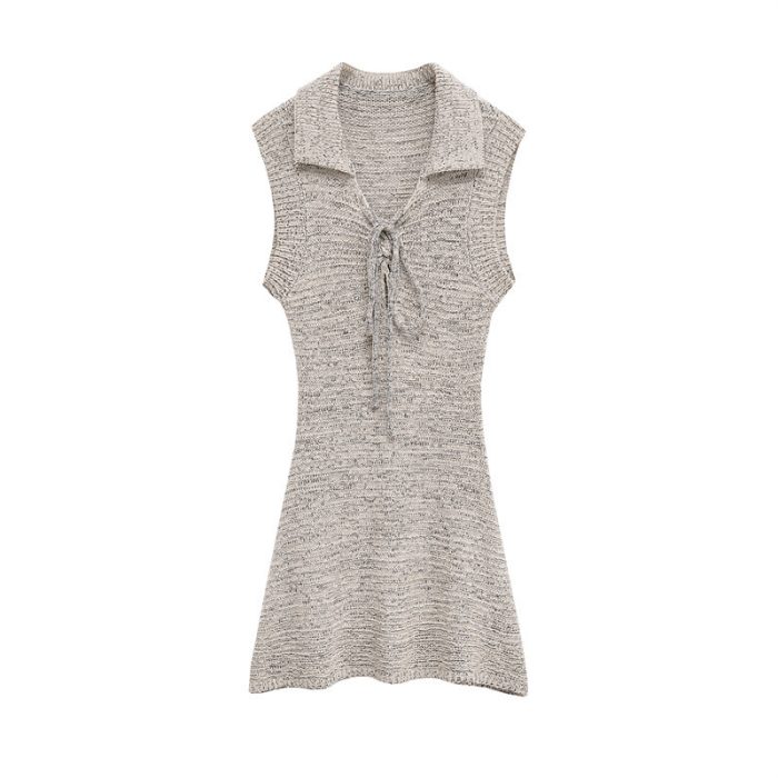 Summer New Fashion Slim-fit Bow Short Dress