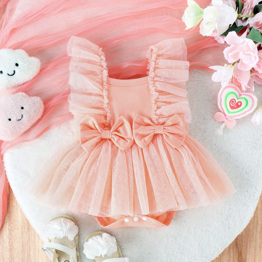 Jumpsuit Baby Net Skirt Princess Poris Dress Baby Skirt Baby Body Pants Jumpsuit - Image 8