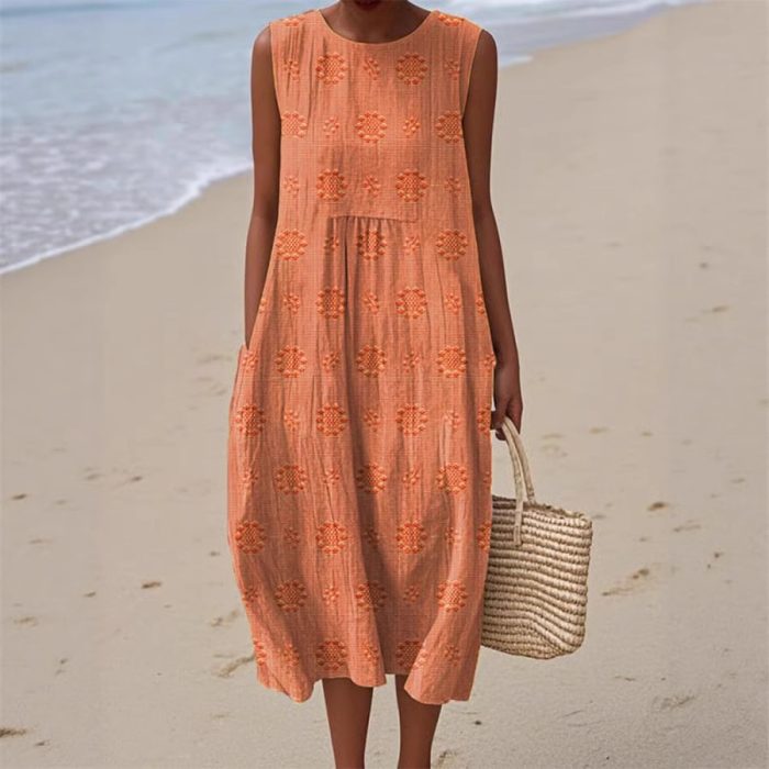 Women's Fashionable Loose All-match 3D Printing Dress