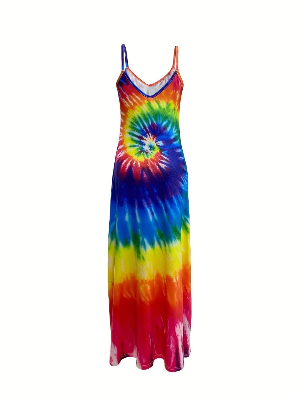 European And American Women's Clothing Summer New Suspender Printed Maxi Dress - Image 4