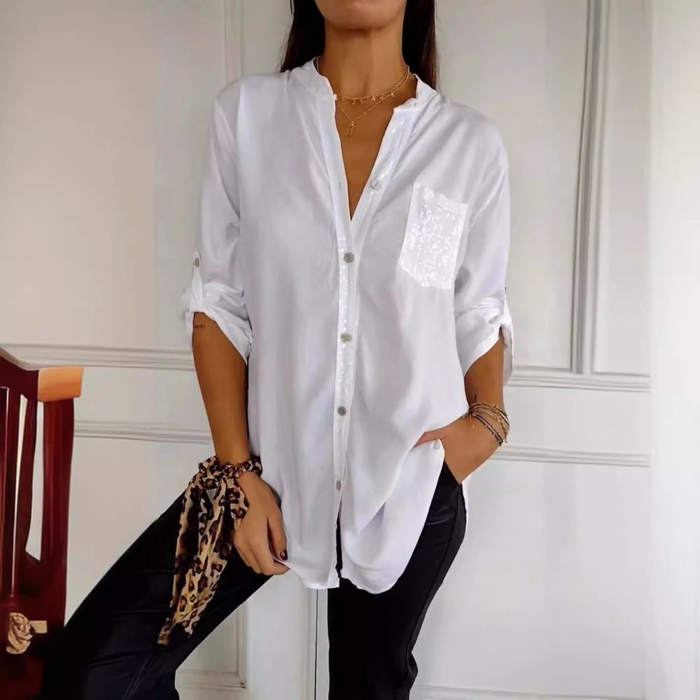 Commute Style Women's Summer Long-sleeve Casual Fashion Shirt - Image 5