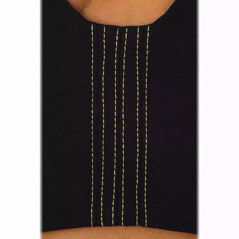 French Color Matching Pure Want Tube Top Dress - Image 4