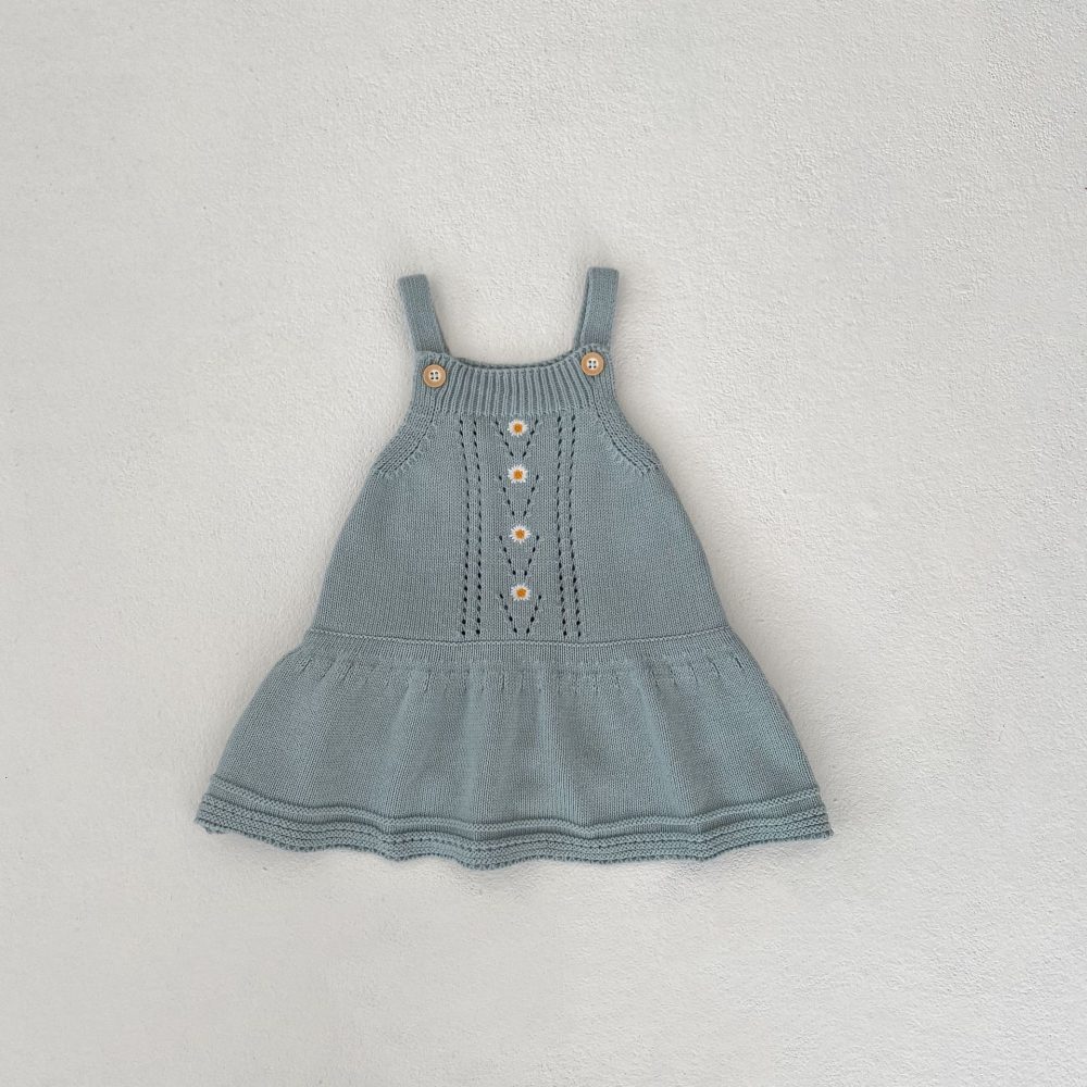 Baby Embroidered Hollow Knitted Coat Knitted Halter Skirt - Image 6