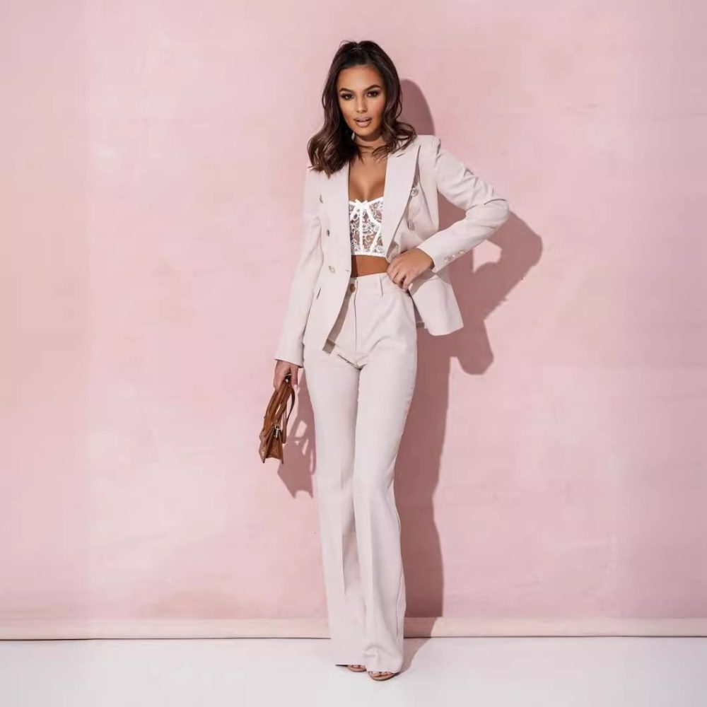 Women's Business Suit Double Breasted Suit - Image 4