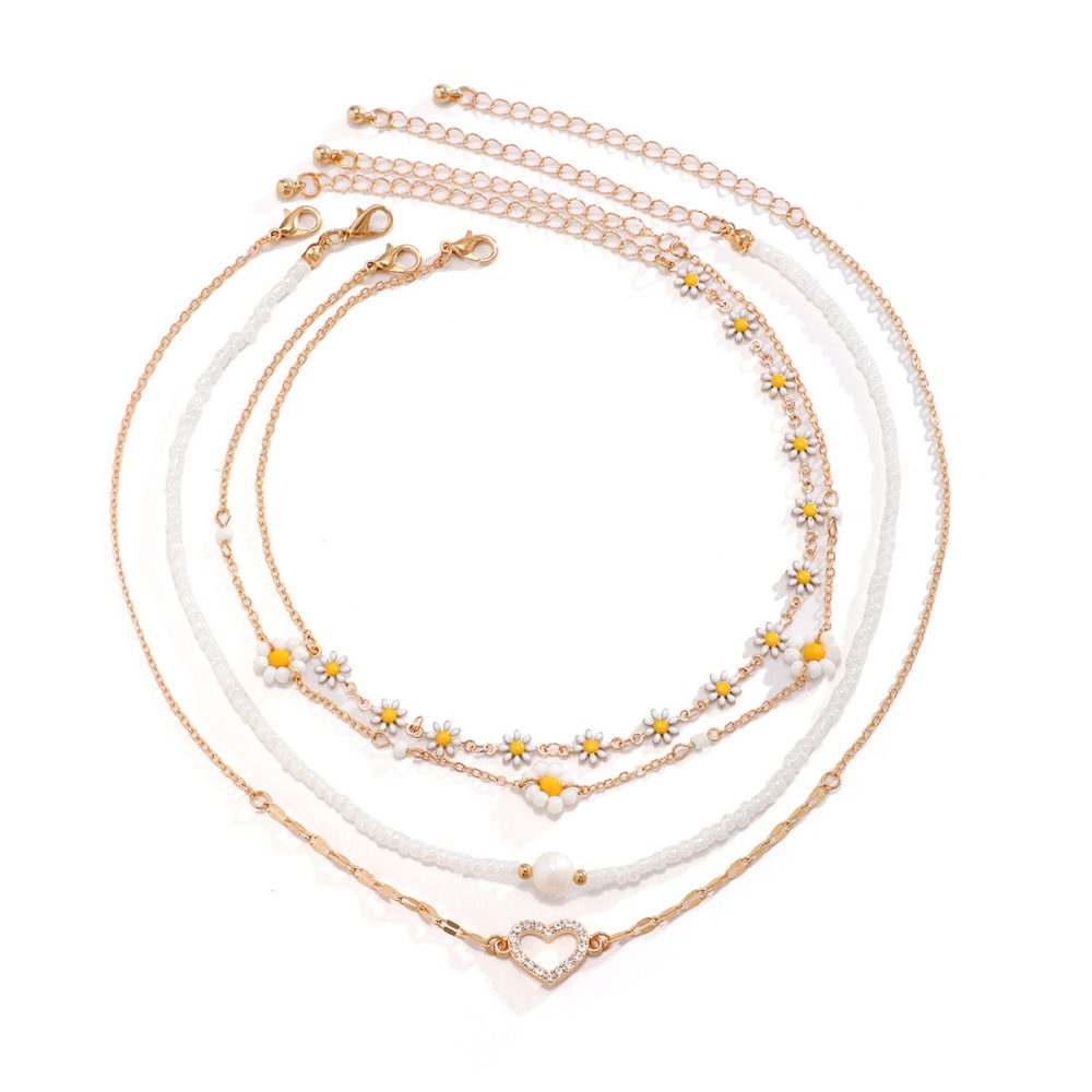 Women's Pearl Little Daisy Suit Necklace - Image 9