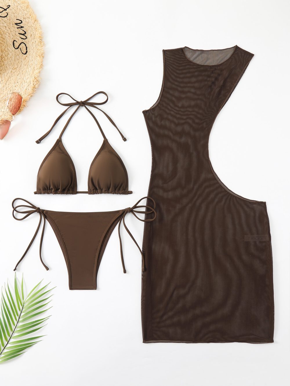 Women's Fashion Three-piece Set Split Swimsuit Bikini - Image 3