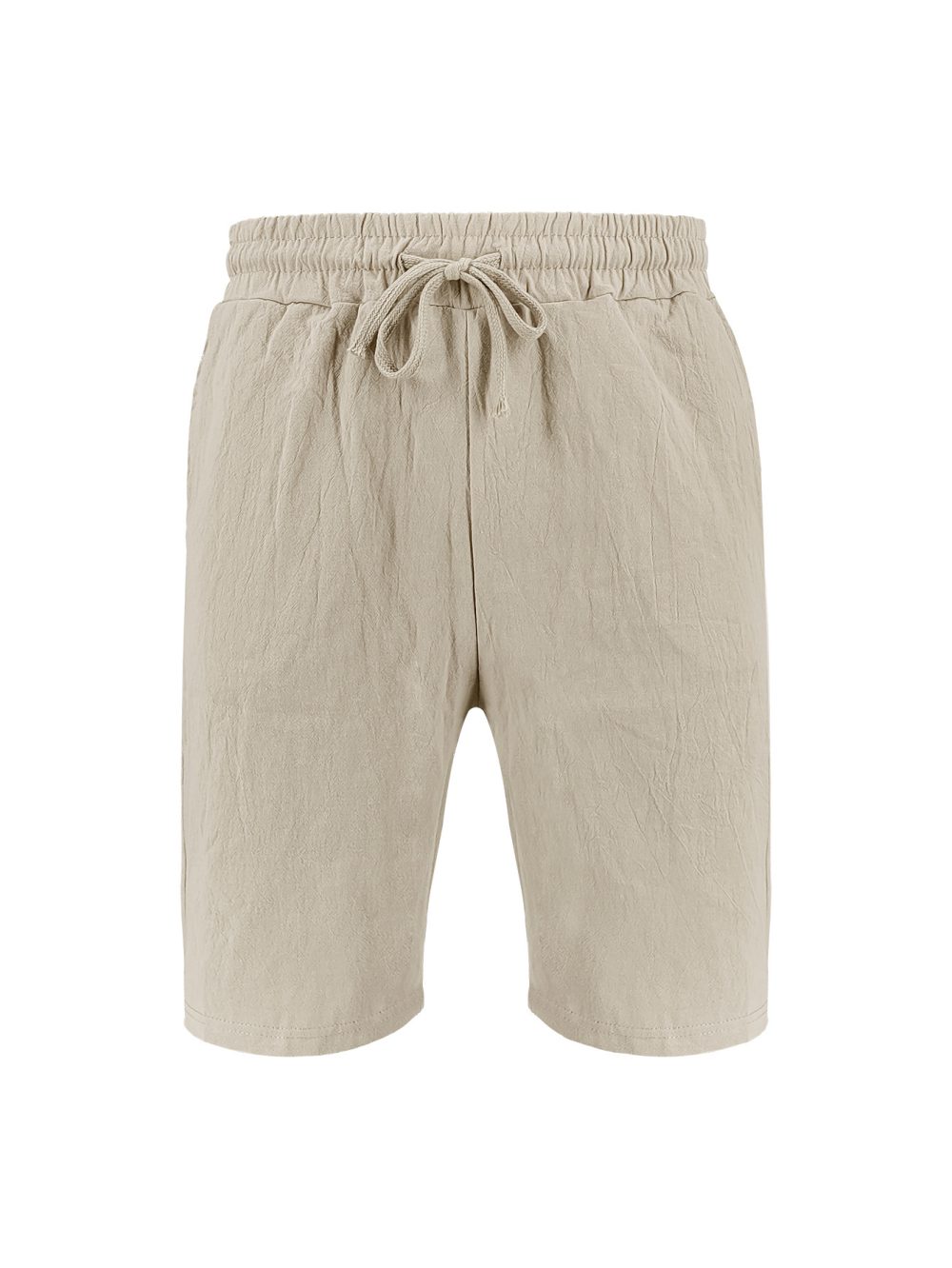 Casual Men's Linen Solid Color Breathable Beach Pants - Image 6