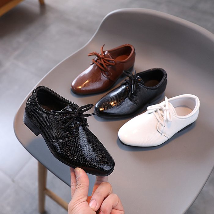 New British Style Lace-up Children's Shoes