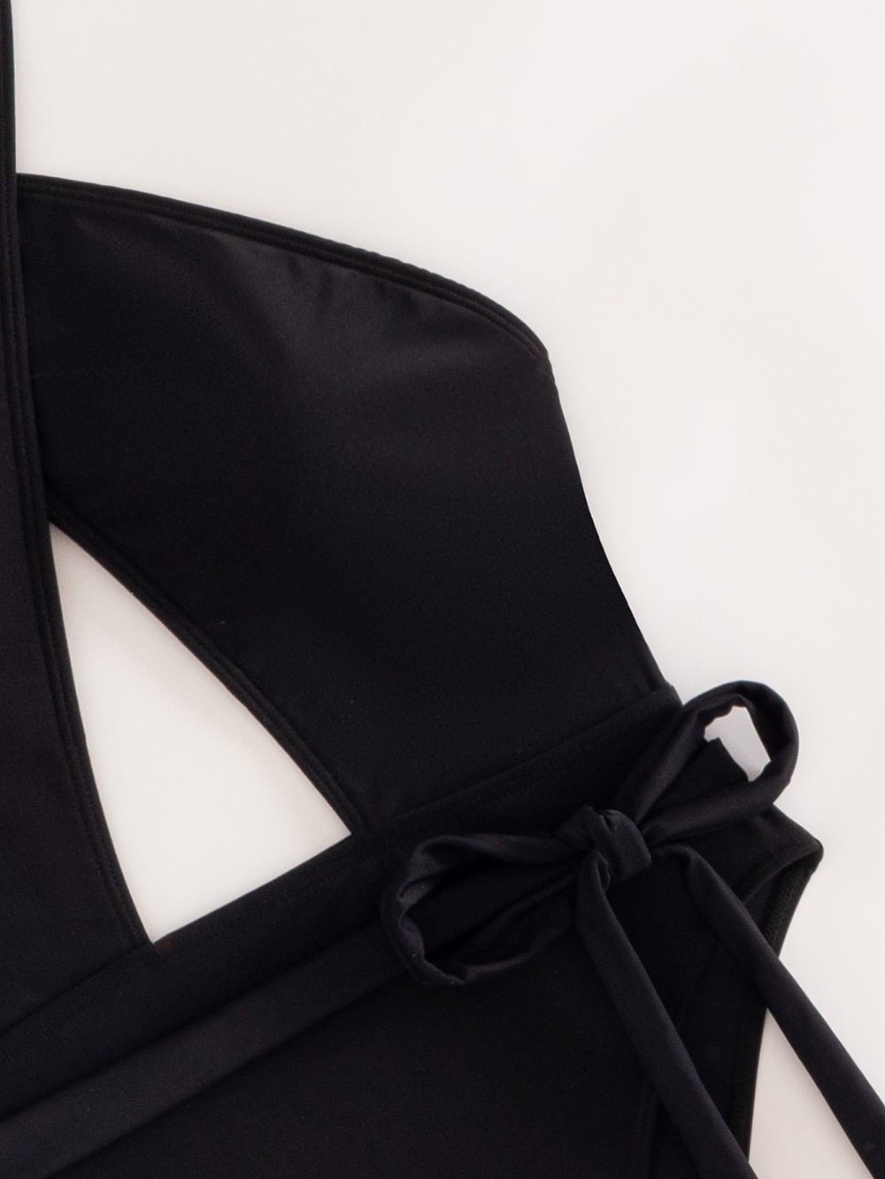 Cross Strap New Solid Color One-piece Swimsuit For Women - Image 5