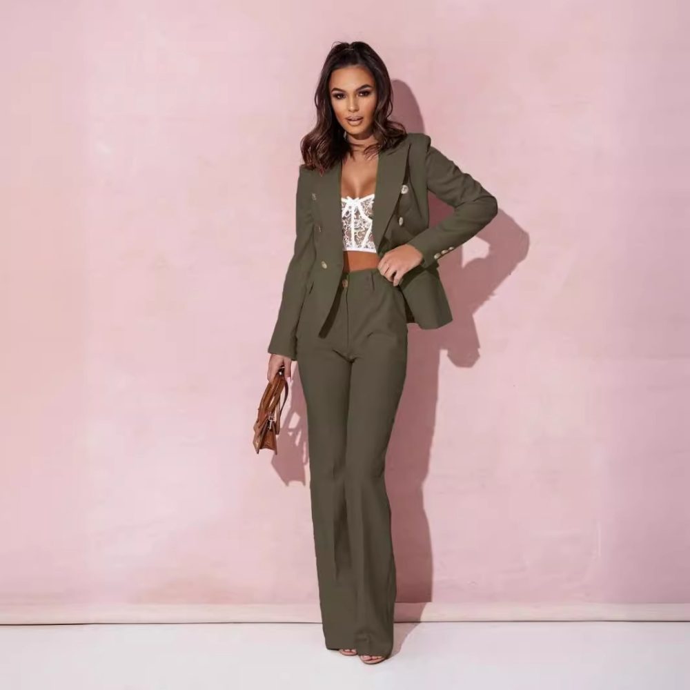 Women's Business Suit Double Breasted Suit - Image 3