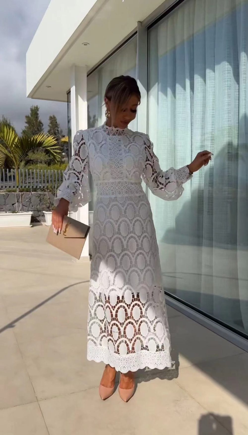 Women's Fashion Long Patchwork Dress - Image 5