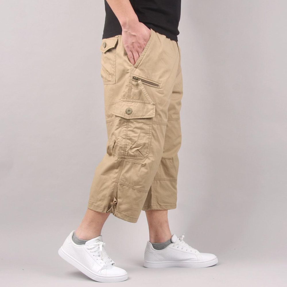 Cropped Pants Casual Shorts Trendy Men's Pants Loose - Image 2