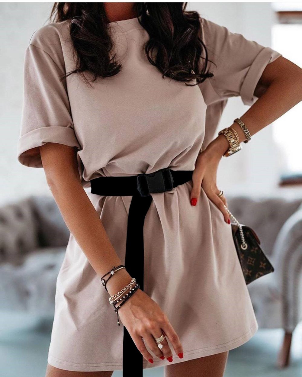 Casual solid color fashion dress - Image 6