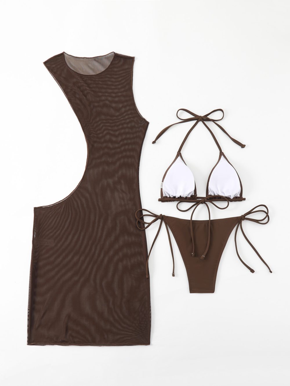 Women's Fashion Three-piece Set Split Swimsuit Bikini - Image 4