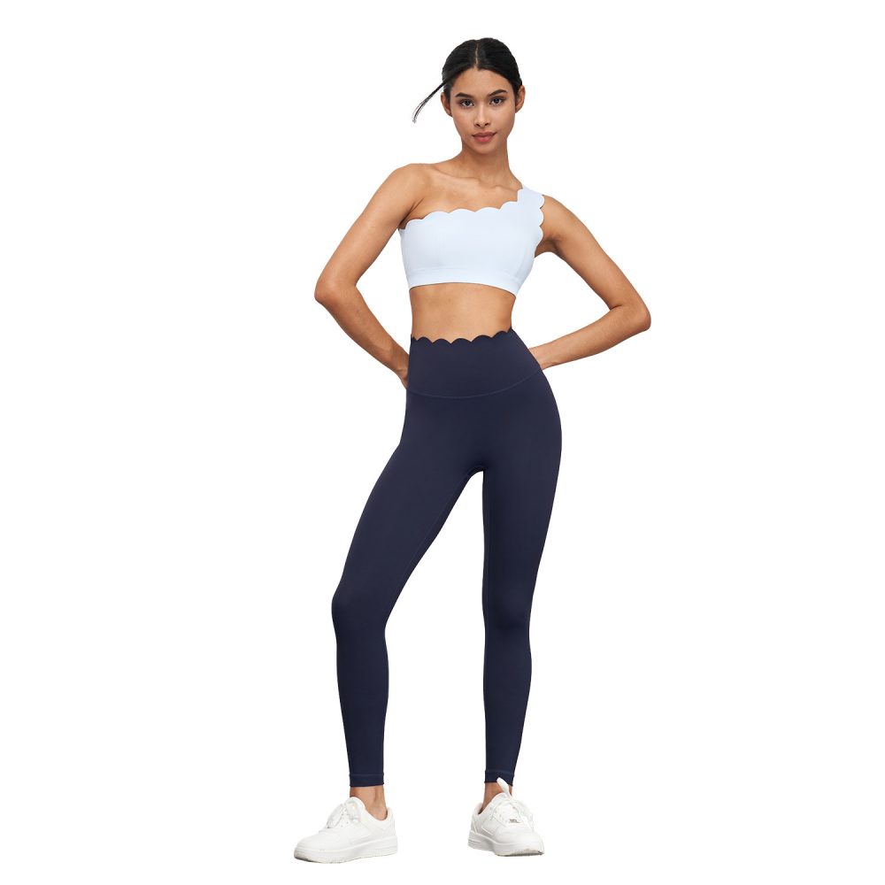 Elastic Sports Yoga Pants Women's Abdominal-shaping High Waist Peach Hip Sports Tights Anti-chic No T-line Fitness Pants - Image 5