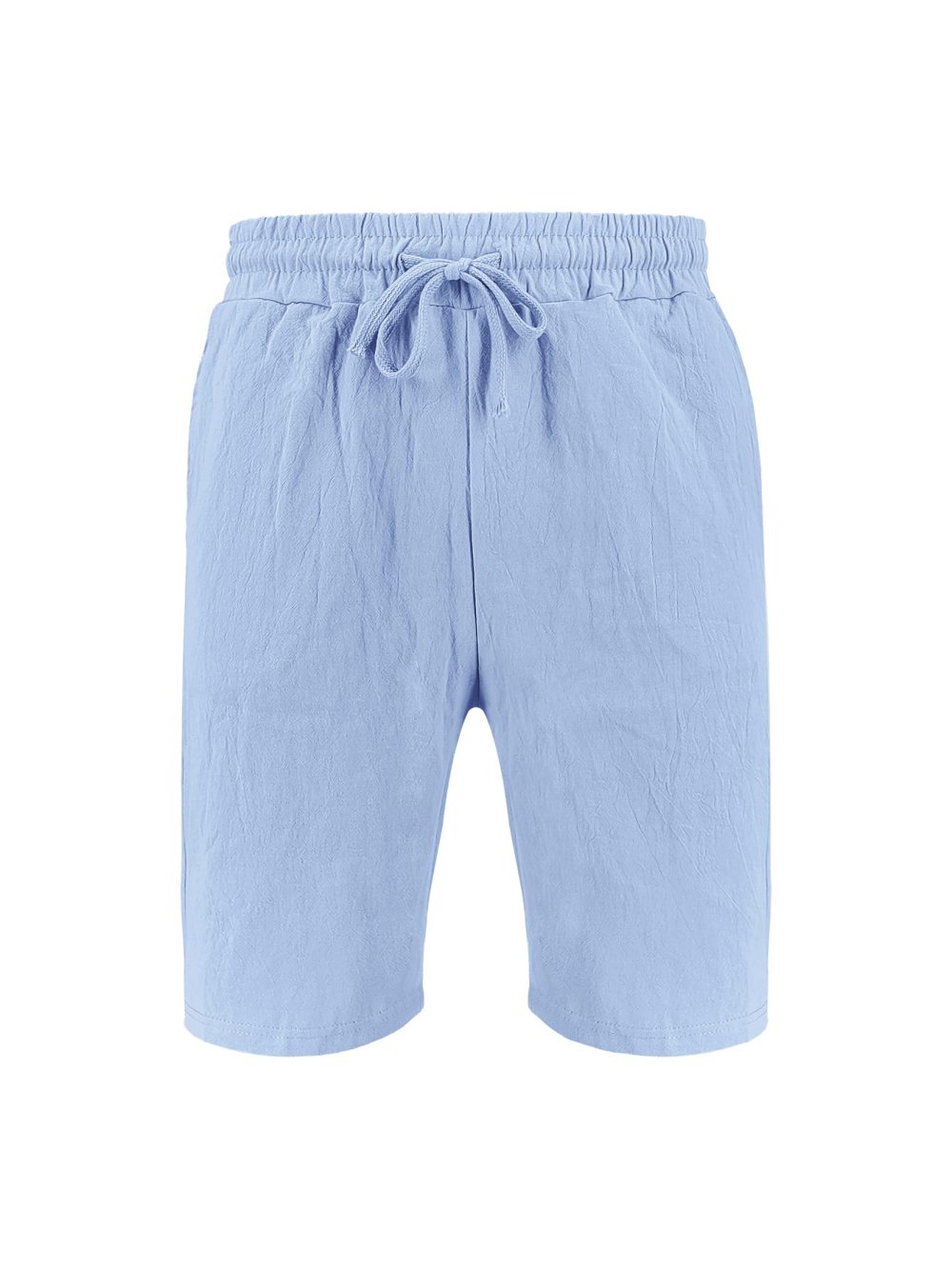 Casual Men's Linen Solid Color Breathable Beach Pants - Image 8