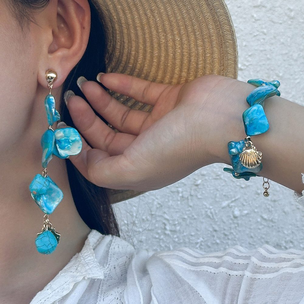 Classic Conch Pendant Necklace For Women Bohemian Starfish Beaded Choker Necklace Summer Beach Neck Fashion Jewelry - Image 3