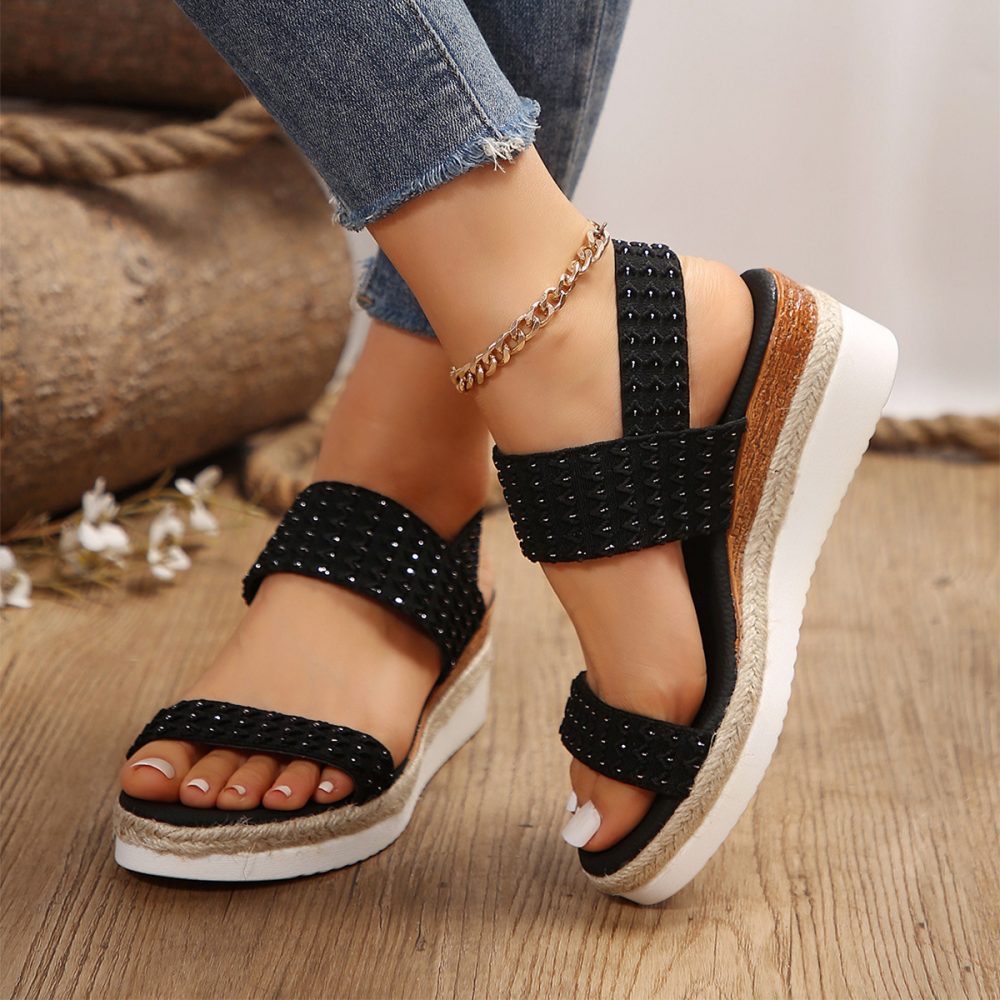 Summer Fashion Wedge Sandals For Women Peep-toe Shoes For Women - Image 6